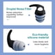 thumbnail image 1 of 1 par de tapones para los oídos de silicona reducción de ruido impermeables para dormir nadar negro, 1 of 6