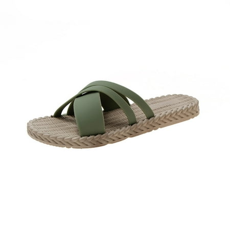 

Lightweight Slippers Comfort Casual Slippers Canvas Slip-On Flat Shoe