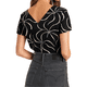 thumbnail image 2 of Blusa cuello en V con amarre Zephyra J&B Negro, 2 of 4