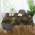 thumbnail image 3 of Yayeee Tablecloths 60" x 90" Rectangle Wrinkle Resistant Party Table Cover, Black Flower Pattern, 3 of 8