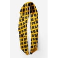 thumbnail image 2 of Bimba Gold Diamond Geometric Pure Silk Printed Head Bandanas Summer Neck Wrap Scarf 40 x 80 Inches, 2 of 6