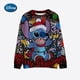 thumbnail image 4 of Sudadera con capucha de manga larga y cuello redondo para mujer, diseño navideño de Disney Stitch, a la moda, para niñas, 4 of 4