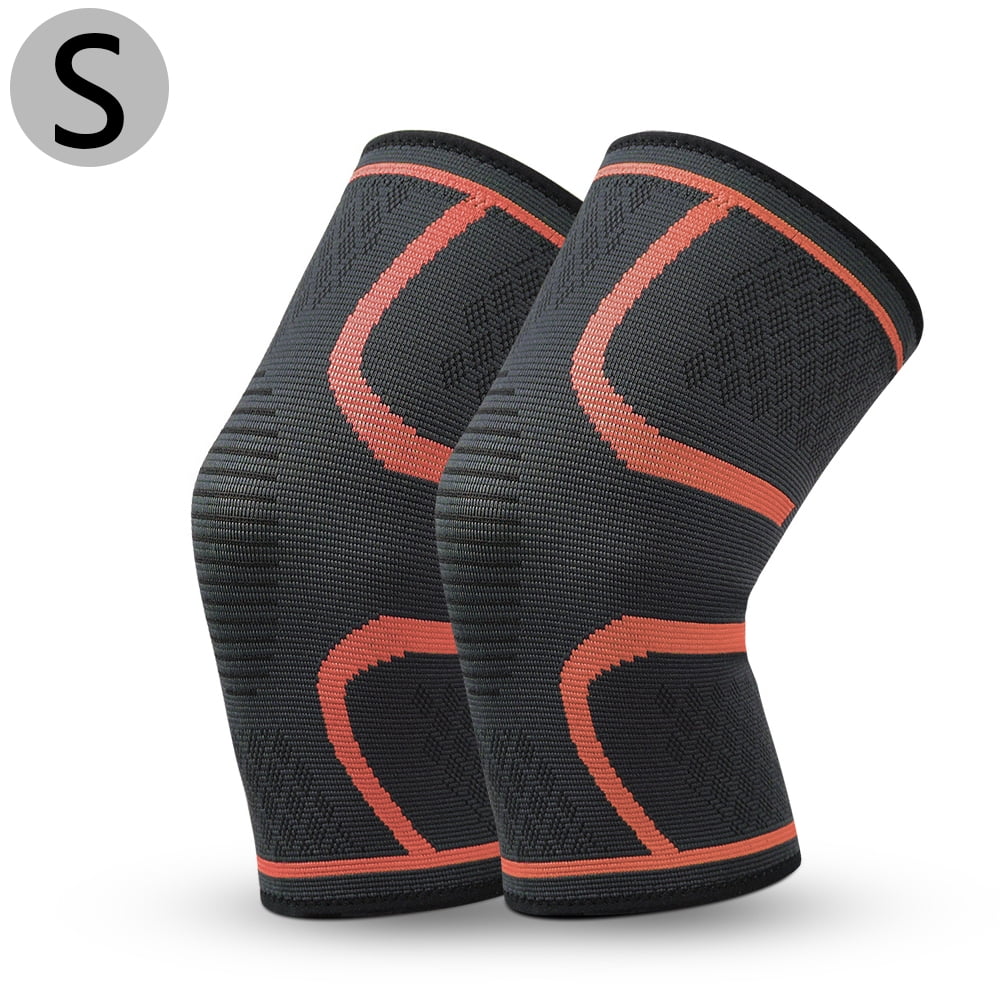 2 Pack Knee Compression Sleeve Knee Brace Support for Men Women Running