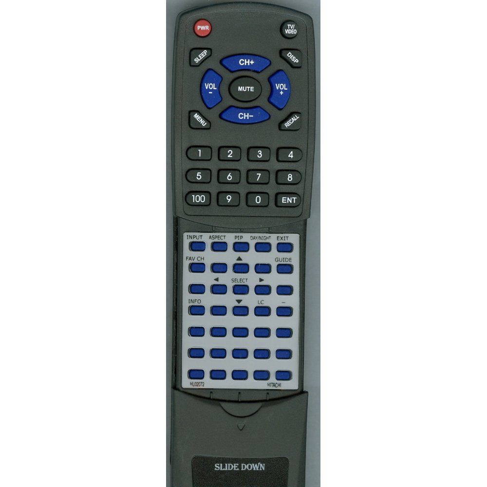 Replacement Remote for HITACHI HL02072, RTHL02072, CLU4351UG2, 51F710A
