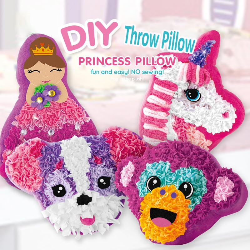 Funny Pillow DIY Kits Arts and Crafts Doll for Valentine Day Christmas Birthday Educational toys Decor