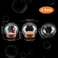thumbnail image 4 of 4sets Glass Dome Cover Decorative Display Case Cloche Bell Jar Terrarium with Cork Base 79x79mm, 4 of 8
