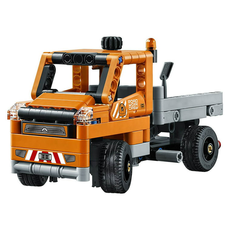 Roadwork Construction Crew Truck & Vehicle Building Block Set - Walmart.com