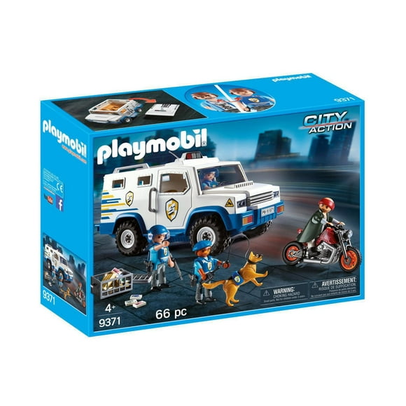 PLAYMOBIL Police Money Transporter 9371 Play Set