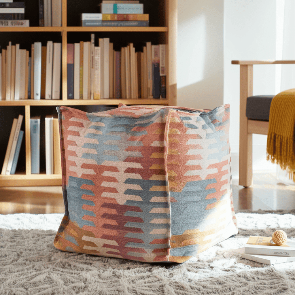 Navajo Multi Square Pouf