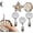 3 extendable towel clips+2 hand towels, variant on 3 Pack Retractable Metal Towel Clips with Starfish & Shell Hanging Kitchen Towels, No Drill Space Saving Expandable Towel Holders, Cute Coastal Decor Hand Towel Set for Kitchen Bathroom Household Dec