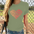 thumbnail image 2 of Cozyfort T Shirts for Women Oversized Heart/Butterfly Print Women's T-Shirt Short Sleeve Crewneck for Summer Summer Shirts for Women 2025, 2 of 4