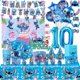 thumbnail image 2 of Suministros de decoración para fiestas de cumpleaños con temática de Disney Stitch, vajilla para niños de Lilo Stitch, plato, globo en ángulo para obsequios de baby shower, 2 of 5