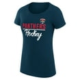 thumbnail image 2 of Women's G-III 4Her by Carl Banks Navy Florida Panthers Super-Slim Fit Lightweight Team Sport T-Shirt, 2 of 3