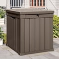 thumbnail image 6 of Dextrus Classic Outdoor Weatherproof 51 Gallon Resin Deck Box, Brown, 6 of 8