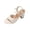 White, variant on Women Open Square Toe Single Band High Heel Platform Dress Sandal with Adjustable Ankle Strap White 40