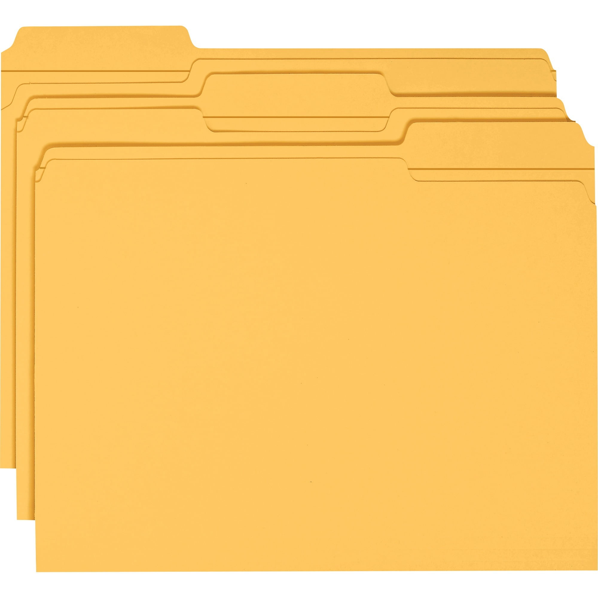 Smead, SMD12234, File Folders with Reinforced Tab, 100 / Box, Goldenrod