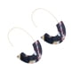 thumbnail image 2 of 1 par de aretes en forma de U con estampado de leopardo geométrico universal colgantes para la oreja suministros elegantes para fiestas para Ropa, zapatos y accesorios Miscelánea Morado oscuro Sonducket AP010170-09, 2 of 6