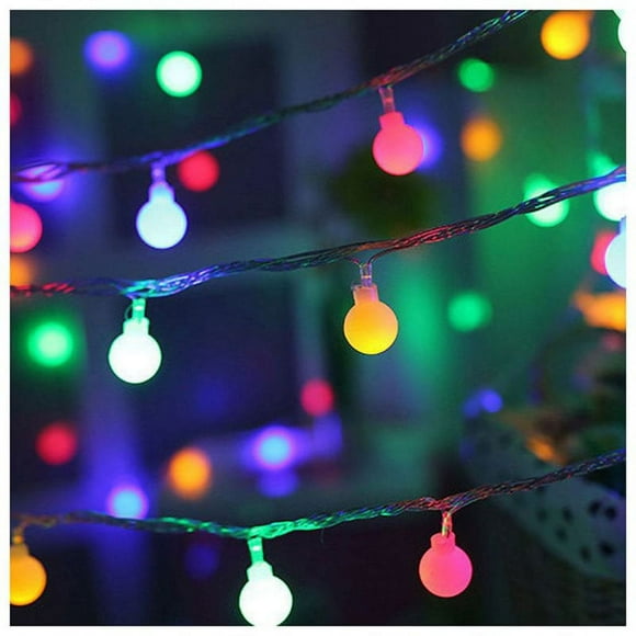 FYCPNE 19.7 FT 40 LED Globe Ball String Lights  Fairy String Lights  Decor for Indoor Outdoor Party Wedding Christmas Tree Garden