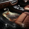 thumbnail image 4 of Sikiie Mystic Fox With Halo Car Foot Mat Set of 4 Pieces Basics Universal Fit Rubber Carpet Floor Mats For Car SUV Van & Truck, 26.8"L x 17.3"W (Front), 13"L x 17.3"W(Rear), 4 of 6