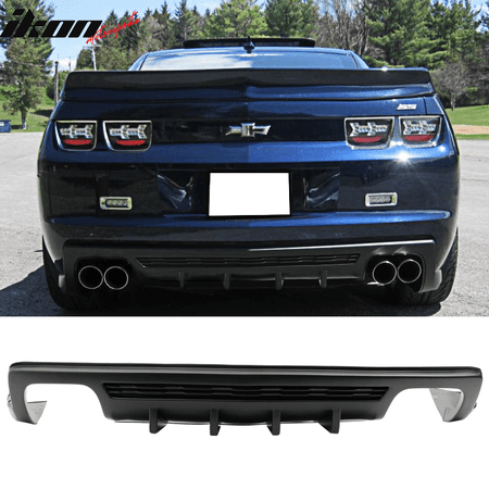 - Fits 12-13 Chevy Camaro ZL1 IKON Style Super Design Rear Bumper Diffuser - PP