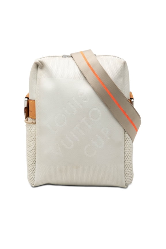Pre-Owned Louis Vuitton Damier Geant Weatherly LV Cup Crossbody Shoulder Bag M80637 White...