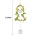 thumbnail image 4 of Carillón de viento de cristal para decoración navideña colgante con forma Wdftyju de árbol de Navidad Prisma campanas de viento 2022, 4 of 4