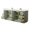thumbnail image 2 of Wyndham Collection Wcf414184d-Qtz-Unsmxx Strada 84" Free Standing Double Basin Vanity Set, 2 of 7