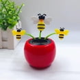 thumbnail image 3 of Solar Powered Dancing Flowers - Cute Sunflower & Bee Figurines that Sway in Sunlight, Garden Decor for Yard, Patio & Fun Red, 3 of 5