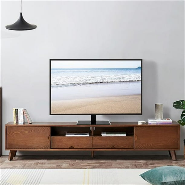 1 Set 32 55 Inches Desktop Tv Stand Single column Tsd800 Load bearing 40kg Maximum Vesa 200x200 3 Levels Adjustable Height