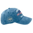 thumbnail image 5 of Trgacdwlo 250 Anniversary USA Hat 1776-2026 Unisex Adjustable Embroidered Patriotic Hat Freedom Distressed Retro Baseball Caps Blue, 5 of 5
