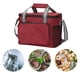 thumbnail image 5 of Bolsa portátil para el almuerzo Zulema Bolsa de picnic de tela Oxford impermeable Rojo, 5 of 8