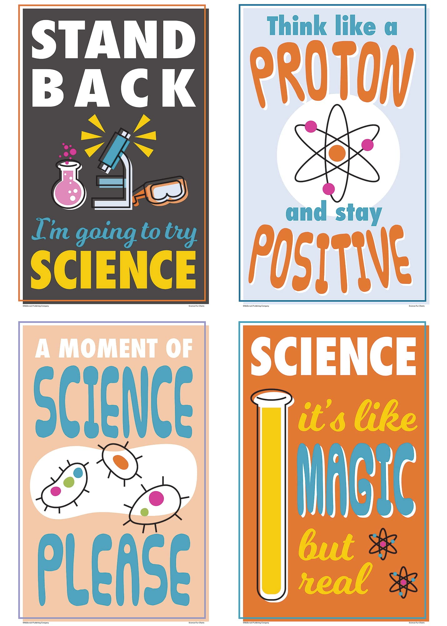 Teacher Created Resources Science Fun Charts, Set of 8