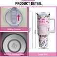 thumbnail image 5 of Birthday Gifts for Wife from Husband Ideas - Wedding Anniversary, Romantic Valentines, Mothers Day, Christmas Gifts for Wife Her - 40 oz Wifey Tumbler, 5 of 6