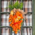 thumbnail image 5 of Easter Teardrop Swag,Artificial Floral Swag Carrot Wreath for Front Door,Easter Bow Farmhouse Porch Decor,Window Easter Decor,Spring Season Front Door Decoration, 5 of 9