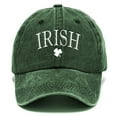 thumbnail image 3 of Visors Washed Cotton St. Pat Print Old Vintage Daddy Baseball Cap Polyester Duck Tongue Cap, 3 of 3