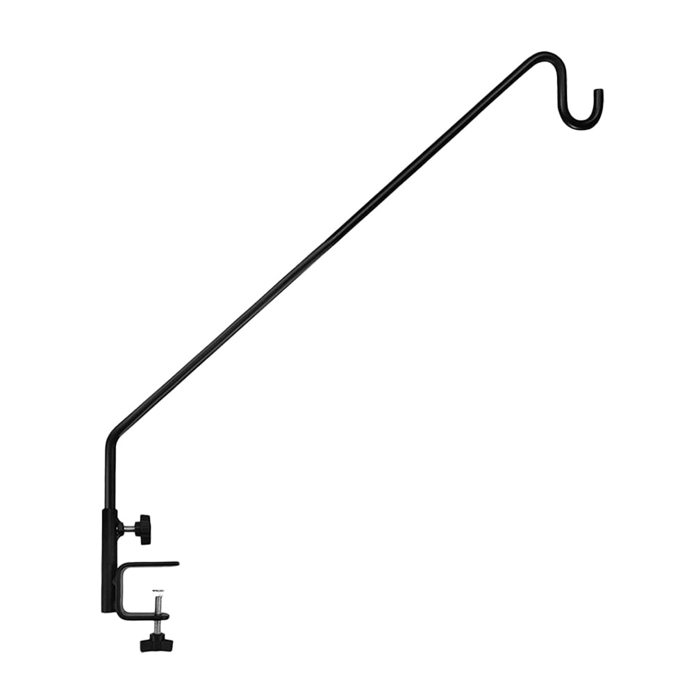 Heavy Duty Deck Hook for Railing Adjustable Rail Pole for Bird Feeders Shepherd Hook Outdoor Plant Hanger Deck Shepherd Hook Heavy Duty Bird Feeder Pole Hanger