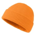 thumbnail image 2 of sweethay Sombreros para mujer Sombreros Accesorio de ropa Sombrero para adultos Cubierta para el cabello Cómodo Sombrero de punto flexible para Sombreros Naranja brillante, 2 of 6