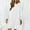 White, variant on Womens Fall Fashion 2022 Autumn And Winter Women Casaul Solid Long Sleeve Loose O-Neck Hairy Sweater Pullover Dress