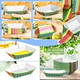 thumbnail image 3 of ANHXN  Paper Food Boat Trays Mexican Party Decorations, Disposable Kraft Paper Food Serving Tray Boat Plate for Snack Popcorn Sandwich Burger BBQ Hot Dogs Taco Fries Nacho, 3 of 7