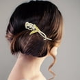 thumbnail image 2 of LNGOOR 2 Pinces à Cheveux Torsadées pour Filles, Pinces de Corsage Éblouissantes, Bleu Miss, 2 of 8