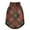 Dark Red, variant on Pet Winter Coat Snow Zipper Clothing Cold Weather Dog Vest Warm Puppy Coat Gold Pattern
