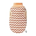 thumbnail image 2 of weibbin Polyester Exfoliating Bath Glove Soft Textured Shower Scrubber for Body Cleansing Red 9.3x5in, 2 of 6