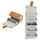 thumbnail image 1 of Organizador de gafas de sol, estuche de viaje de cuero para gafas de sol con 5 ranuras, caja organizadora de almacenamiento de gafas de sol para mujeres (marrón), 1 of 7