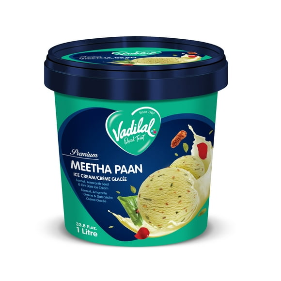Vadilal Meetha Pan Ice Cream 1 Ltr/33.8 fl.oz., Vadilal Meetha Pan Ice Cream