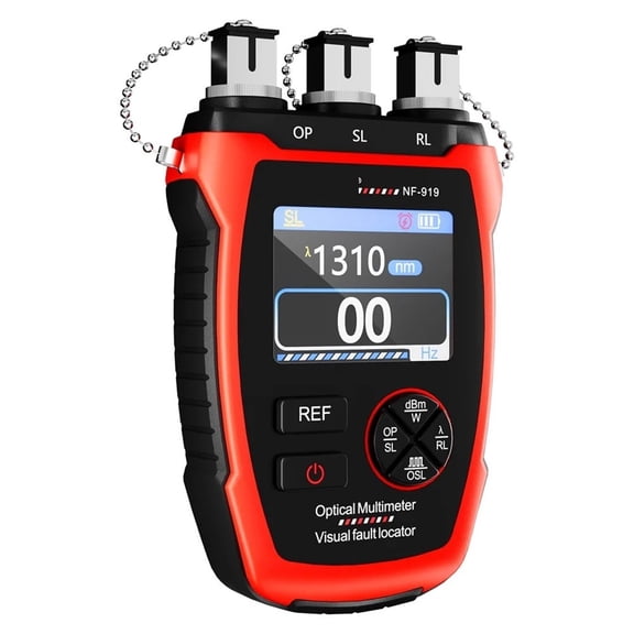 NF-919 3 In1 Power Meter Stable Light Source VFL REF Visual Fault Locator Red Light Fiber Optic Tester Tool ,Accurate