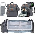 thumbnail image 1 of Backpack with Changing Station,Large Baby Bag Extra Options Baby Diaper Bag with Changing Station, 1 of 5