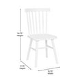thumbnail image 2 of Taylor & Logan Windsor Style Commercial Solid Wood Spindle Back Dining Chairs -Set of 2 White, 2 of 5