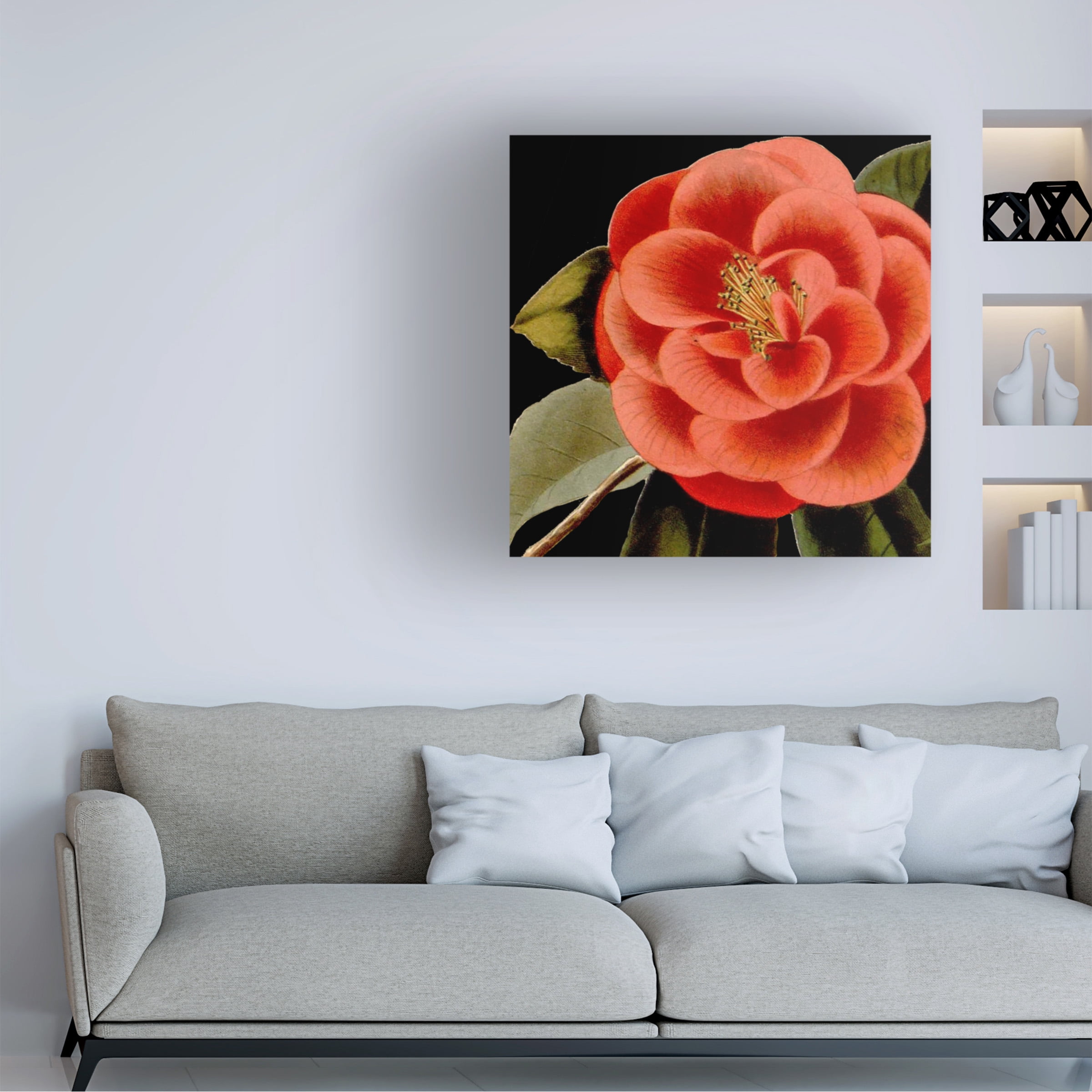 Vision Studio 'Dramatic Camellia III' Canvas Art
