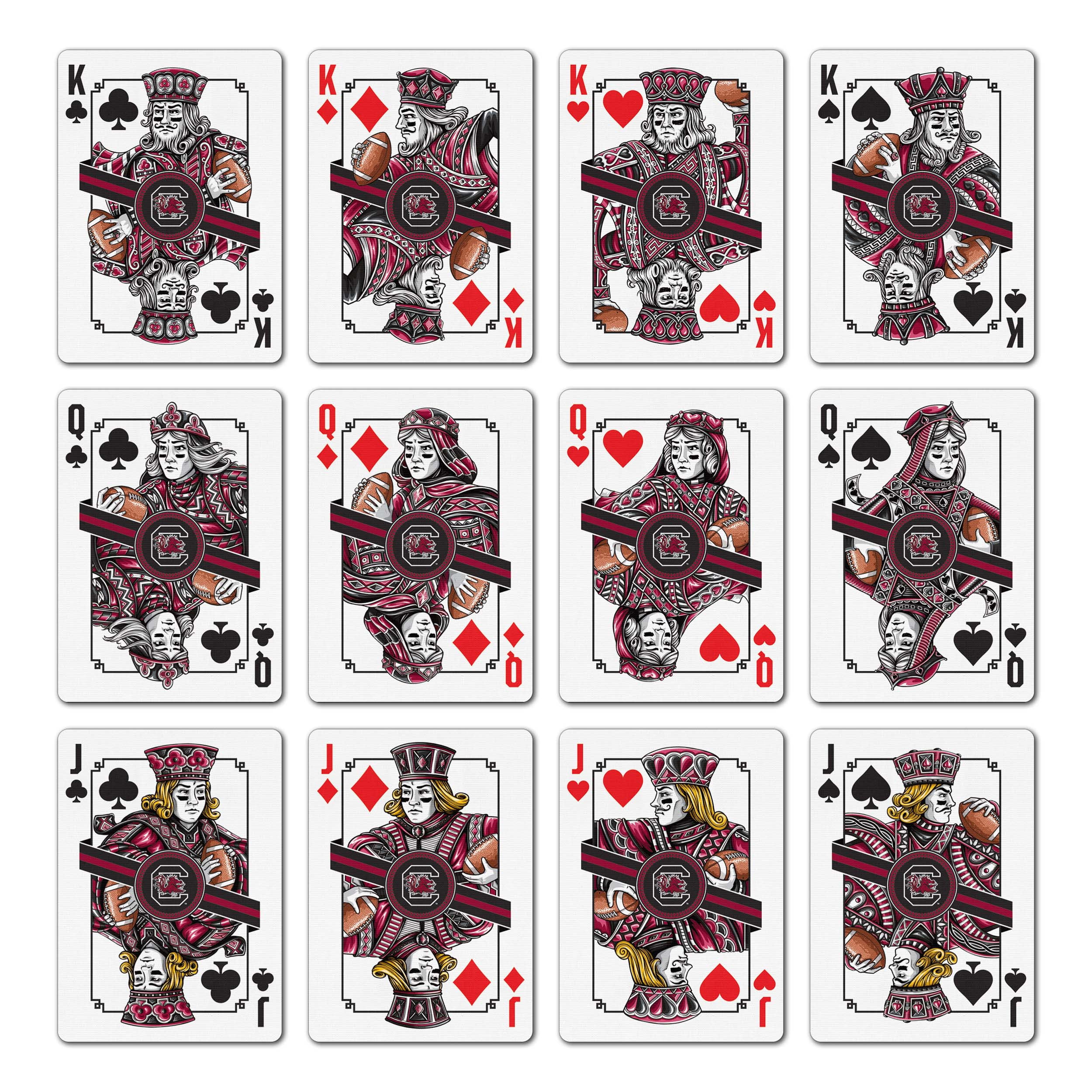 YouTheFan NCAA South Carolina Gamecocks Classic Series Playing Cards
