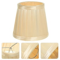 PTOOTP Cloth Drum Lamp Shade Desktop Lampshade Yellow 1Set 4.7X4.7in
